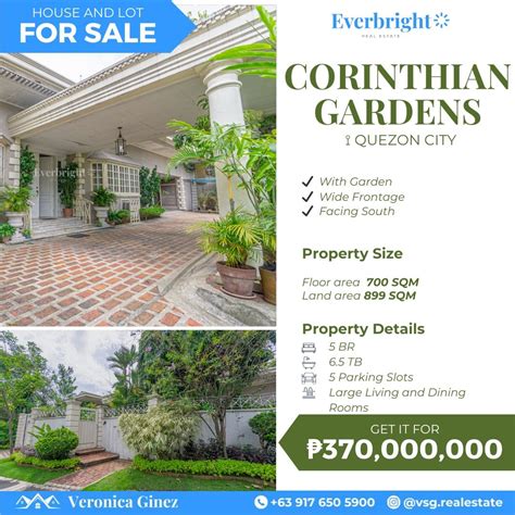 House and Lot for Sale Corinthian Gardens Quezon City.